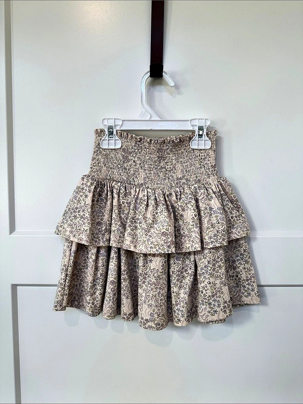 Jamie Kay Ruby Skirt Floral Mini Skirt in April Floral Mauve Size 7 NWT